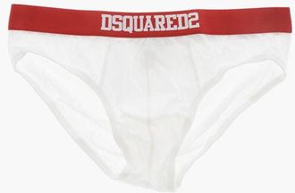 Dsquared2 Stretch-Cotton Briefs With Branded Elastic Band size Xxl