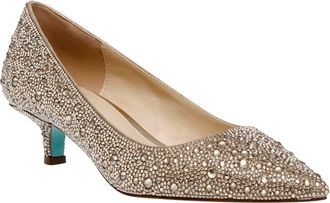 Betsey Johnson Scout Pump Light Gold SB-SCOUT Womens