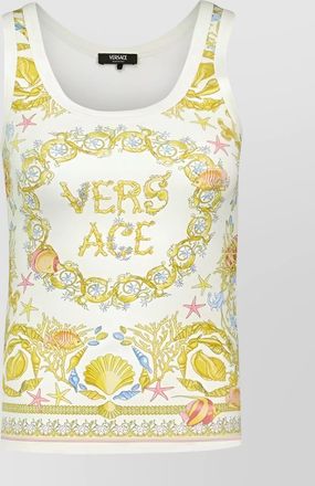 Versace underwater graphic print cotton top