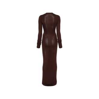 Entire studios Viscose Bodycon Dress - Brown