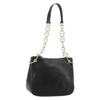 Prada Pre-owned Vintage Schoudertas - Dames - Vintage Schoudertas - Zwart - ONE Size - Leer - Vintage