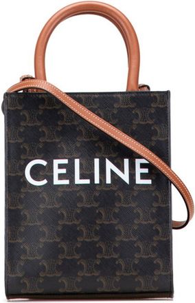 Celine Black Brown Pvc Leather Shoulder Bag Tote Bag (Pre-Owned)
