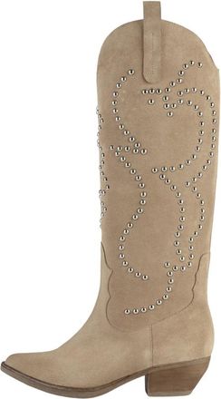L37 Liefdesvlammen Stijlvol Schoeisel Accessoires - Dames - Cowboylaarzen - Beige - 41 EU - Schoenen