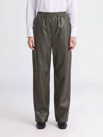 Maison Margiela Pantaloni palazzo a vita alta in tessuto riciclato