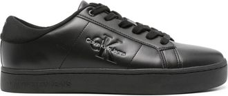 Calvin Klein Jeans debossed-logo leather sneakers - men - Fabric/Calf Leather/Rubber - 45 - Black