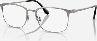 Ray-Ban Mens Rx6494 3135 Optics Prescription Frames In Matte Grey On Grey