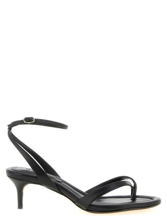 Alexandre Birman Black Cowhide Stiletto Heel Womens Sandals