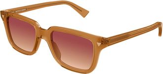 Bottega Veneta BV1363S 006 Mens Sunglasses Orange Size 50