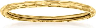 RS Pure by Ross-Simons Italian 14kt Yellow Gold Grooved Ring