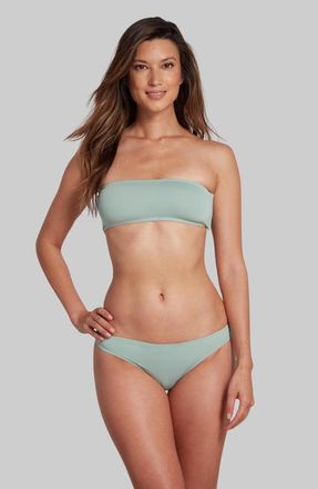 Sauipe Swimwear Jenna Classic Brief Bikini Bottom in Sage Green at Nordstrom, Size Medium