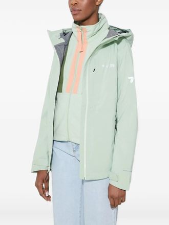 Columbia Giacca con cappuccio e logo - Verde