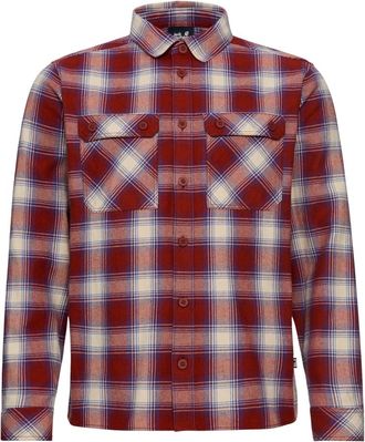 Jack Wolfskin Camicia di flanella Baja - - Sport - Uomo - Rosso - XL