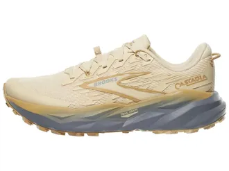 Brooks Womens Cascadia 19 Trail Running Shoes In Sand/primer/starfish
