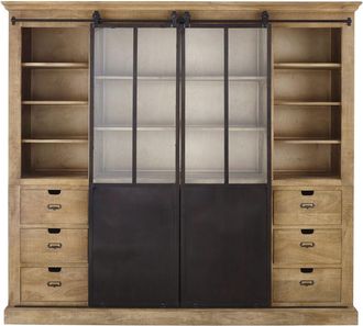 Maisons du monde Librer&iacute;a con 2 puertas de mango macizo y metal