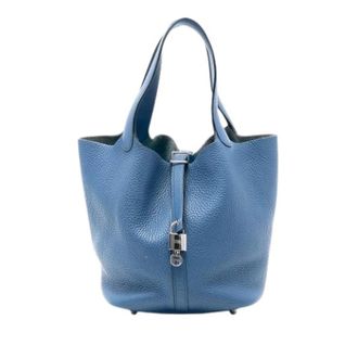 Herm&egrave;s Pre-owned Picotin Lock 22 - - Pre-owned - Donna - Blu - ONE SIZE