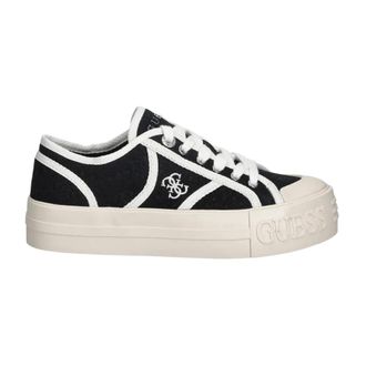 Guess Issah Sneaker - Dames - Schoenen - Zwart - Maat: 41 EU Synthetisch