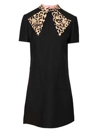 Valentino Garavani Short Crepe Couture Dress Abiti Nero-Donna