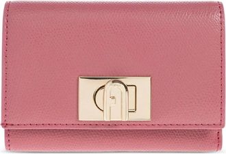 Furla leather lock-detail wallet - Pink