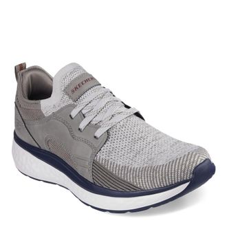 Skechers Mens Lancer Dalton Sneaker, Taupe Multi Knit/Synthetic, 10.5 UK
