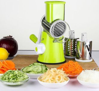 OEM Mandolina Manual De Cocina, Cortador De Verduras Multifunci&oacute;n Con 2 Cuchillas De Tambor Desmontables, Rallador De Queso Para Patatas, Zanahorias, Ques