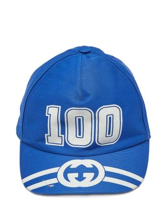 Gucci College katoenen honkbalpet - Blauw