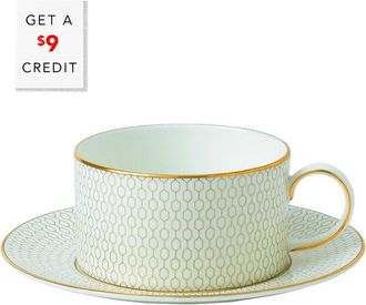 Wedgwood Arris 2Pc Teacup And Saucer Set