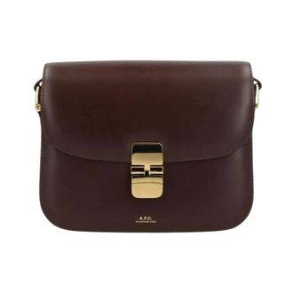 A.P.C. Grace Small Shoulder Bag - female - A.P.C. - Cross Body Bags - Brown - ONE SIZE - Bags