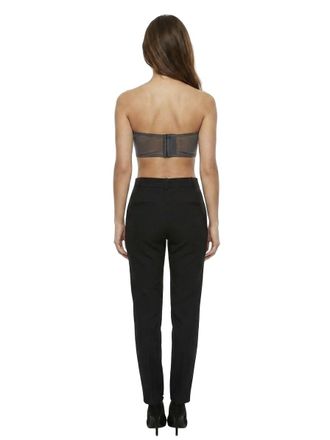 Dolce & Gabbana Mesh Bandeau Top - Gray