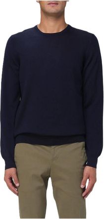 Tagliatore Marley Crewneck - Heren - Ronde hals truien - Blauw - L - Wol - Truien & Vesten