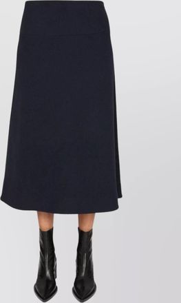 Jil Sander wool a-line midi skirt