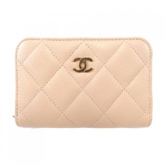 Chanel Pink Grained Calfskin Coin Purse/Coin Case (Pre-Owned)