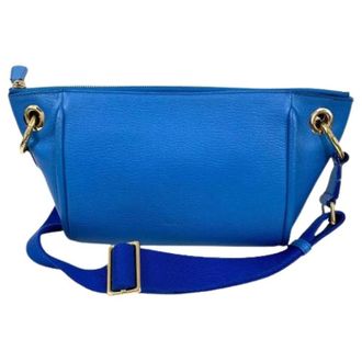 Bally Pre-owned Schoudertas - Dames - Pre-owned - Blauw - Maat: ONE Size Zijde
