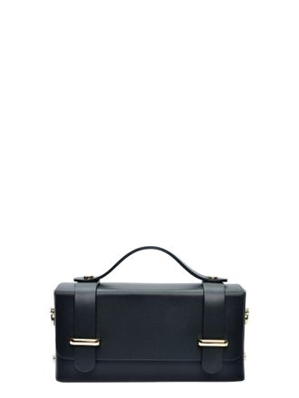 Isabella Rhea Zwart Rundleer Tas