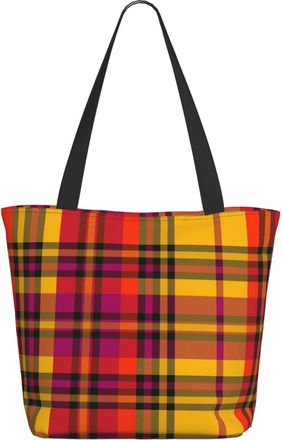 AOOEDM Scots Style Pattern Ladies Shopping Bag 13x11x7in.The Perfect ValentineS Day Gift.It Is The Best ValentineS Day Gift For Mom, Daughter, Wife,Etc