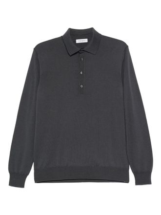 KANGRA long sleeve polo shirt - men - Fabric - 56 - Black