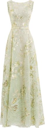 Saiid Kobeisy Embroidered Tulle Dress