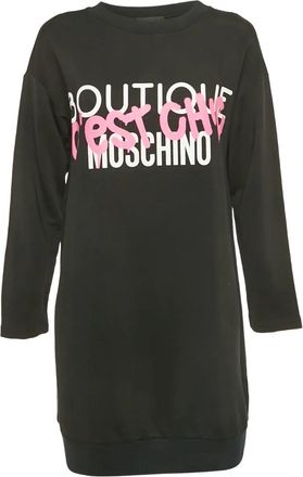 Moschino Felpa con stampa logo - Nero