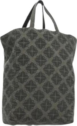 Bottega Veneta Pre-owned Vintage Wollen Tote Bag - Dames - Vintage Shopper - Grijs - ONE Size - Wol - Vintage
