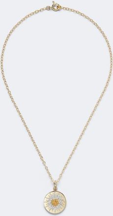 Yvonne L&eacute;on Yvonne L&eacute;on Collar Mini Roi Soleil de oro de 18 ct con diamantes y citrinos