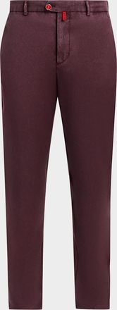 Kiton Men & apos;s Wool Tapered-Leg Trousers