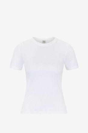 Flore Flore Schmales Kurzarm-T-Shirt mit Rundhals Car Tee