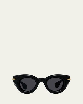 Loewe Inflated Pantos Acetate Round Sunglasses