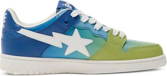 A Bathing Ape Sneakers con decorazione stella ed effetto sfumato - Blu