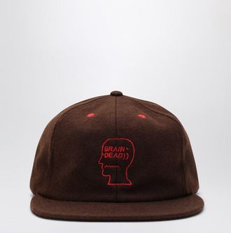 Brain Dead Brown wool-blend baseball cap
