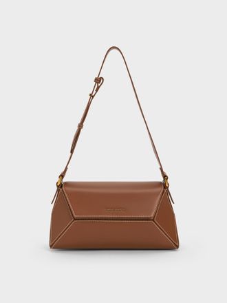 Charles & Keith Nasrin Geometric Shoulder Bag