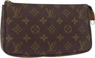 Louis Vuitton Pre-owned Clutches, female, Brown, Size: ONE SIZE Pre-owned Clutch