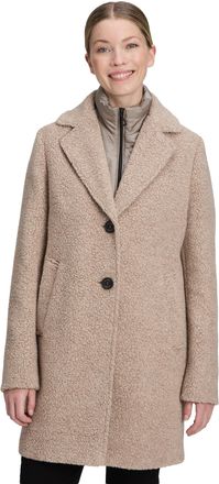 Gil Bret Wolljacke GIL BRET, Damen, Gr. 38, grau (taupe grau), Boucl&eacute;, Obermaterial: 60% Wolle, 35% Polyamid, 5% sonstige Fasern, unifarben, tailliert ca. Mitt