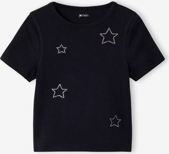 Jonen Cropped M&auml;dchen T-Shirt JONEN schwarz