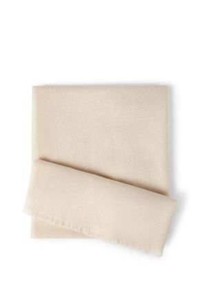 Brunello Cucinelli Cashmere diagonal scarf in Sand at Nordstrom