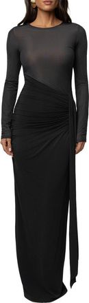 JLUXLABEL Halo Hour Maxi Dress in Black at Nordstrom, Size X-Small